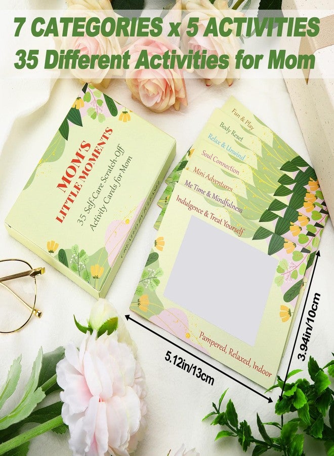 JULEASEL 35 Self-Care Scratch-Off Activities for Moms, Thoughtful Gift Encourages Self-Love & Inner Connection, Postpartum Gender Reveal Mothers Day Birthday New Mom Gifts for Girl Boy Mom - Image 3